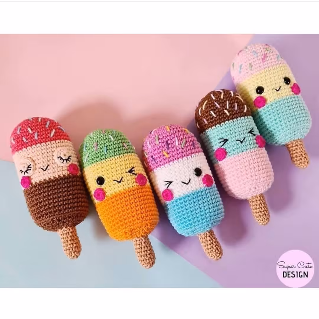 عروسک بستنی (دستبافت) 