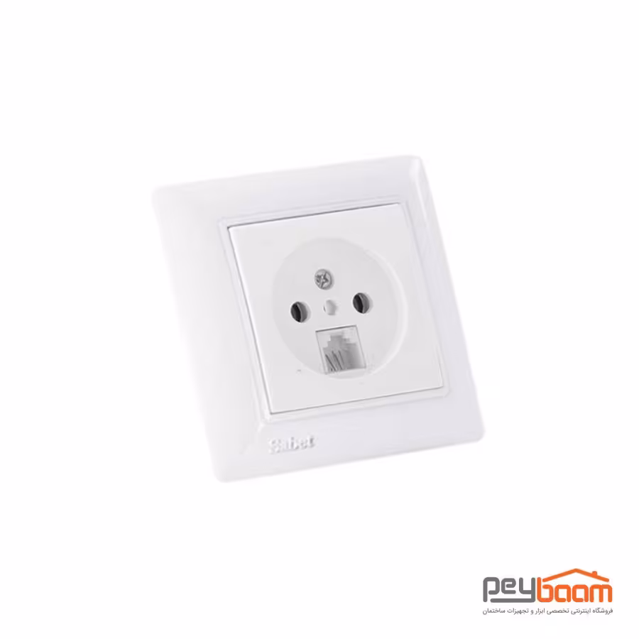پریز و سوکت تلفن ثابت الکتریک مدل پانیذ