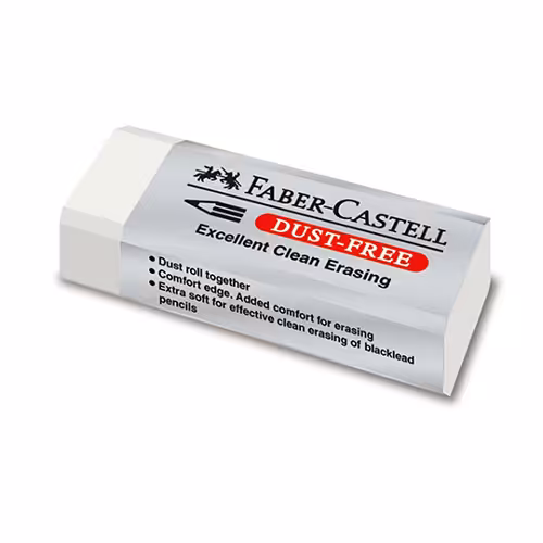 پاک کن فابر کاستل Faber-Castell سفید بزرگ مدل Dust-Free