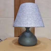 آباژور  رومیزی  پایه  فلز کوتاه  کد  501 طوسی