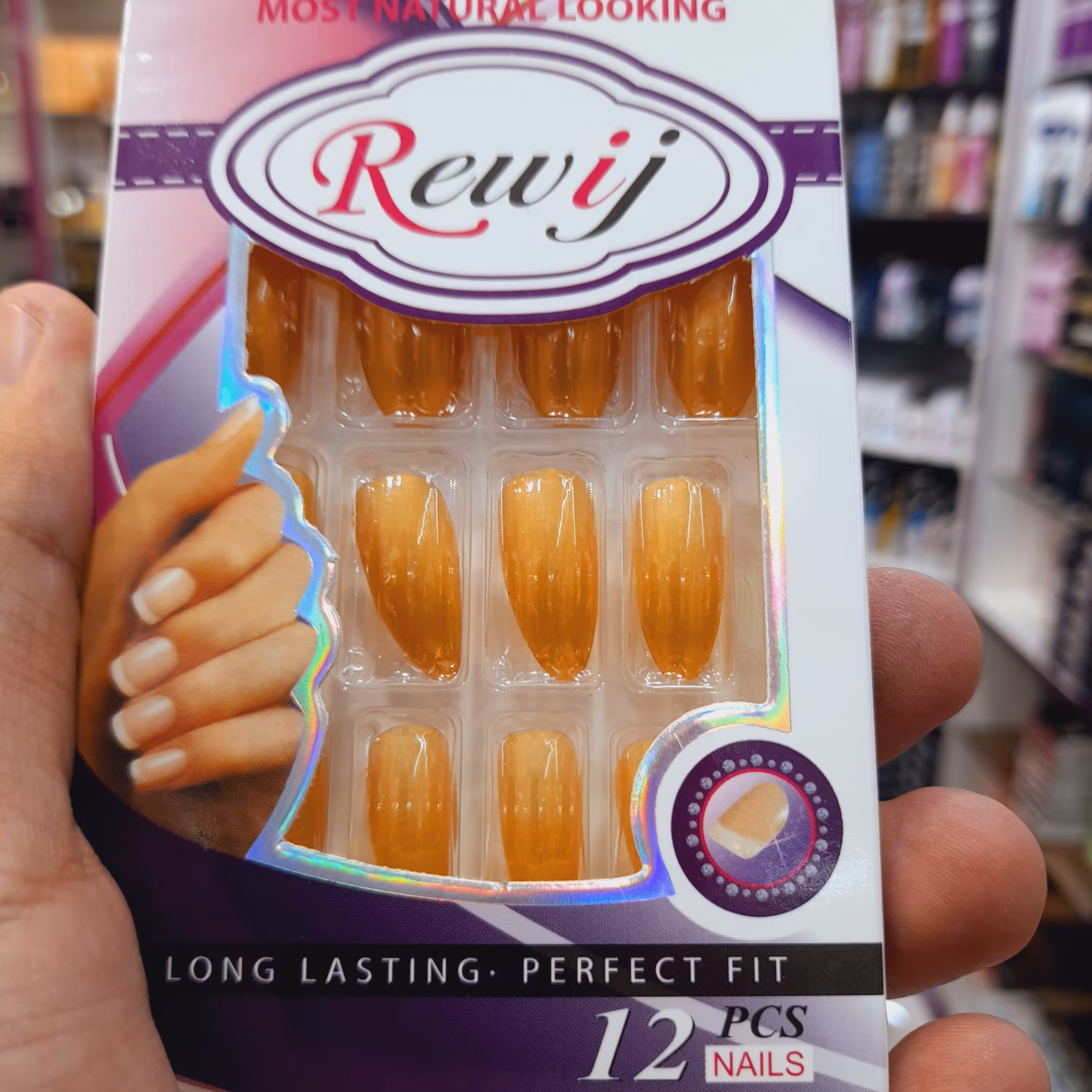 ناخن مصنوعی 12 عددی مرغوب طرح لاک ژل 6