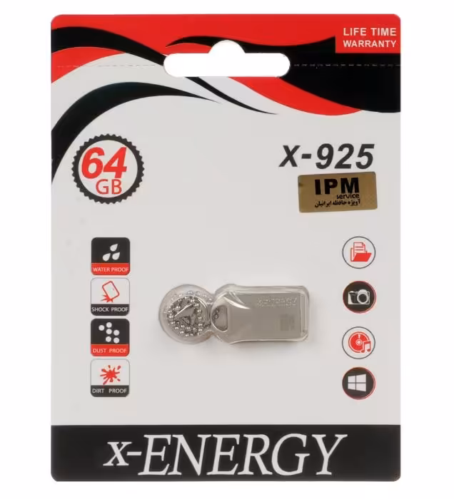 فلش مموری ایکس انرژی مدل X-925 USB2.0 ظرفیت 64 گیگابایت