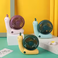 پنکه شارژی دسته دار طرح حلزون