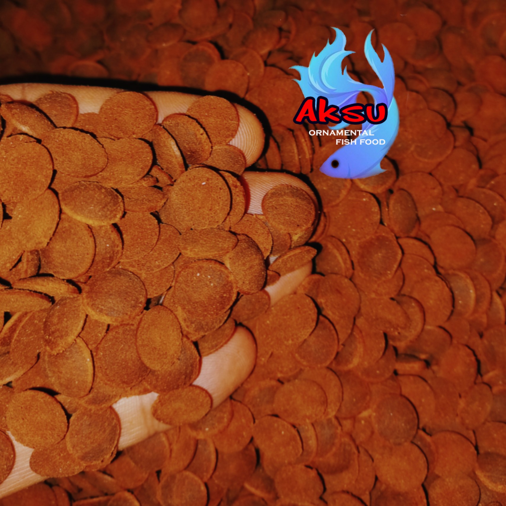  غذای ماهی ویفر قرصی استاگزانتین 100 گرمی