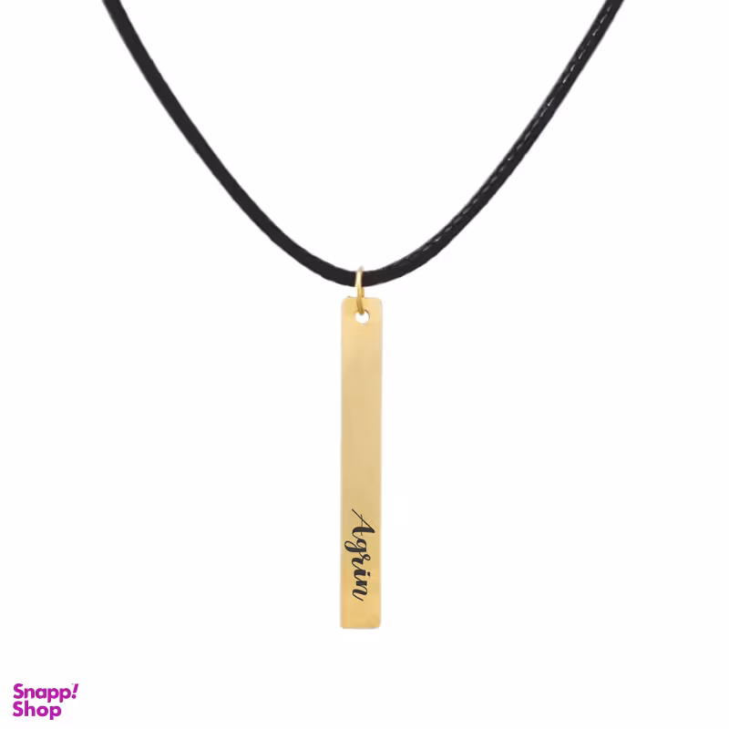 گردنبند طلا 18 عیار زنانه لیردا مدل اسم آگرین 824