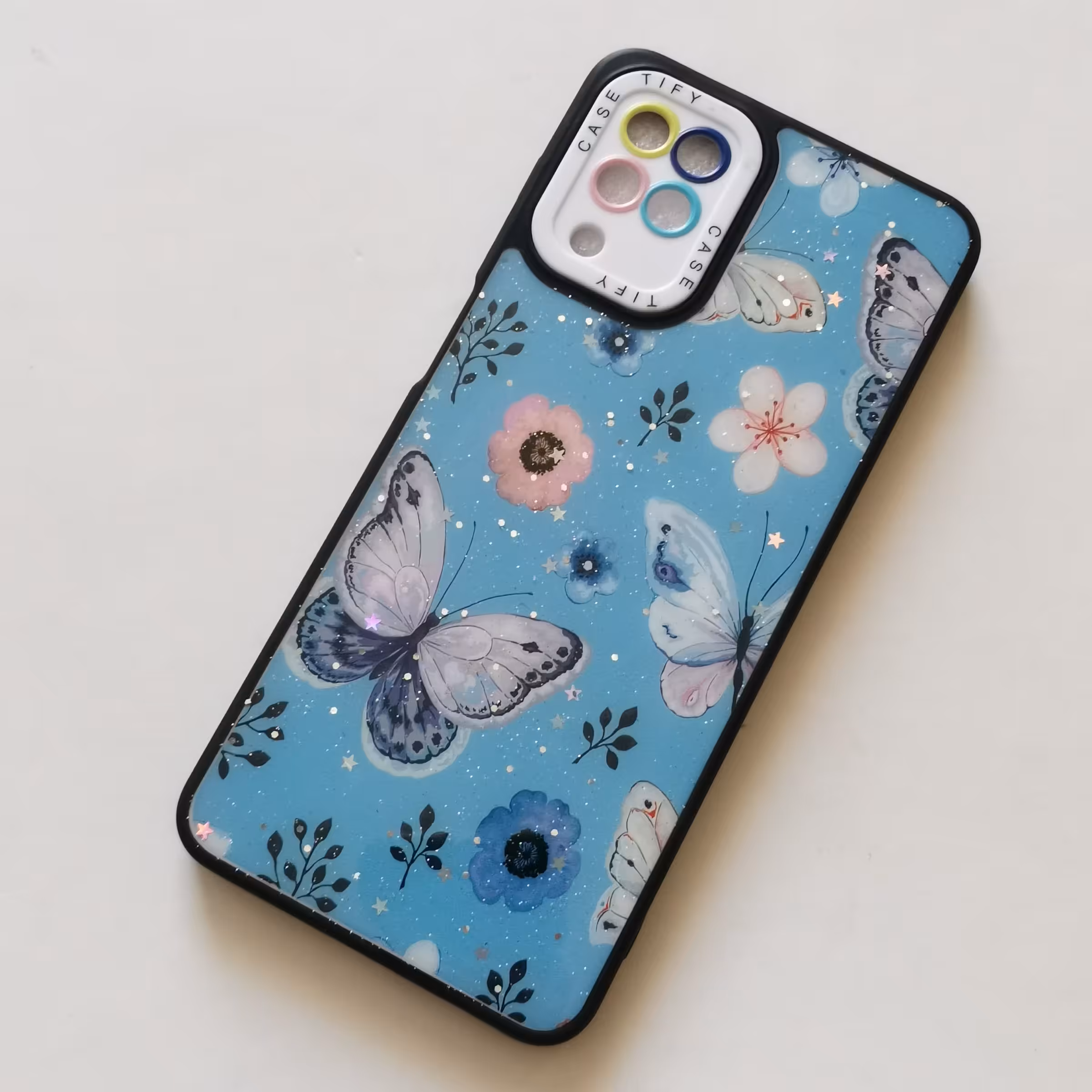 قاب طرحدار رزینی پروانه گوشی سامسونگ A12 و M12