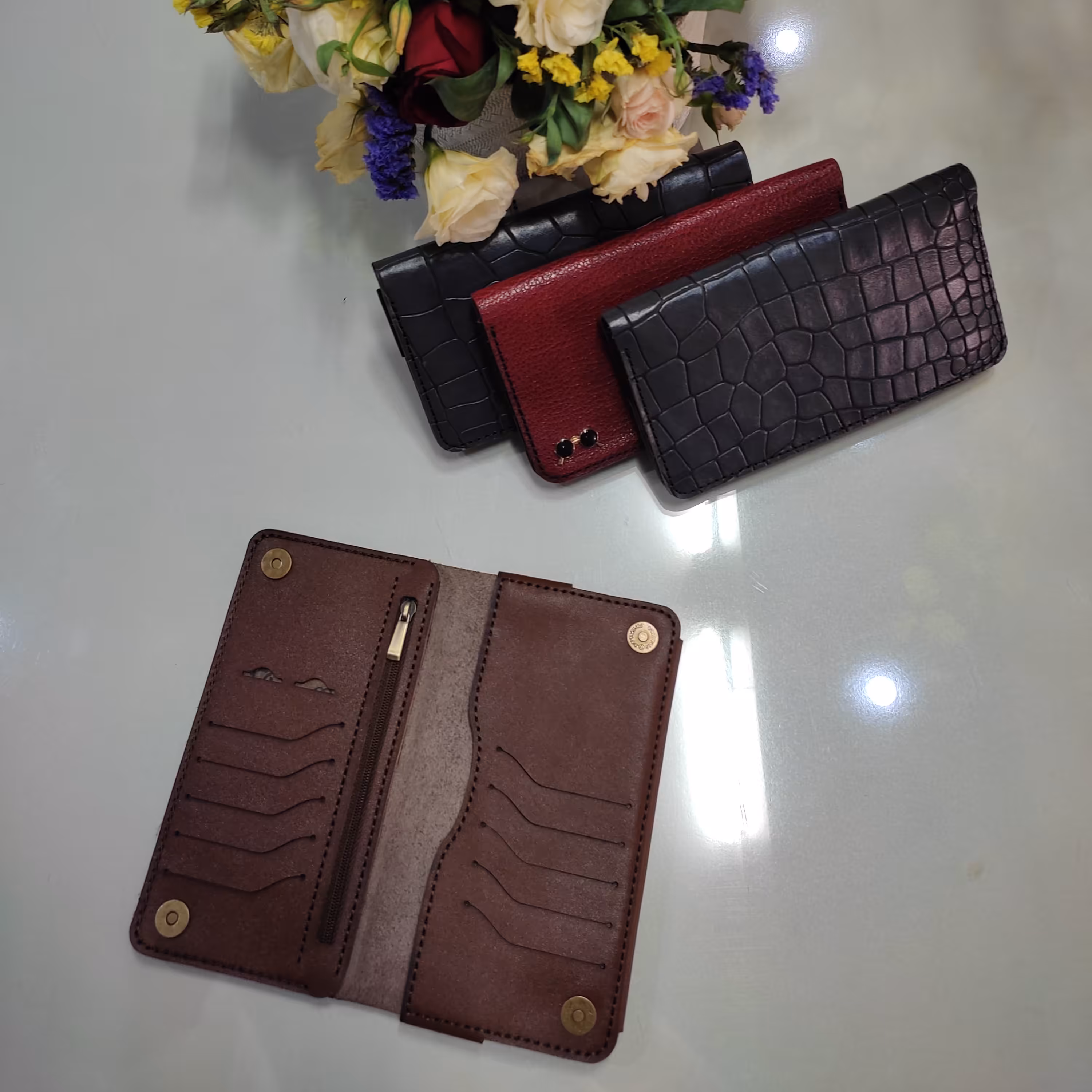 کیف پول چرم 