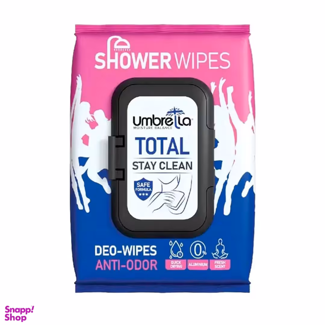 دستمال مرطوب خوشبو کننده بدن آمبرلا مدل Total