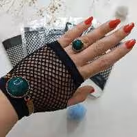 فیشنت دست مچی (دستکش) دو انگشتی فری سایز  طرح زنبوری