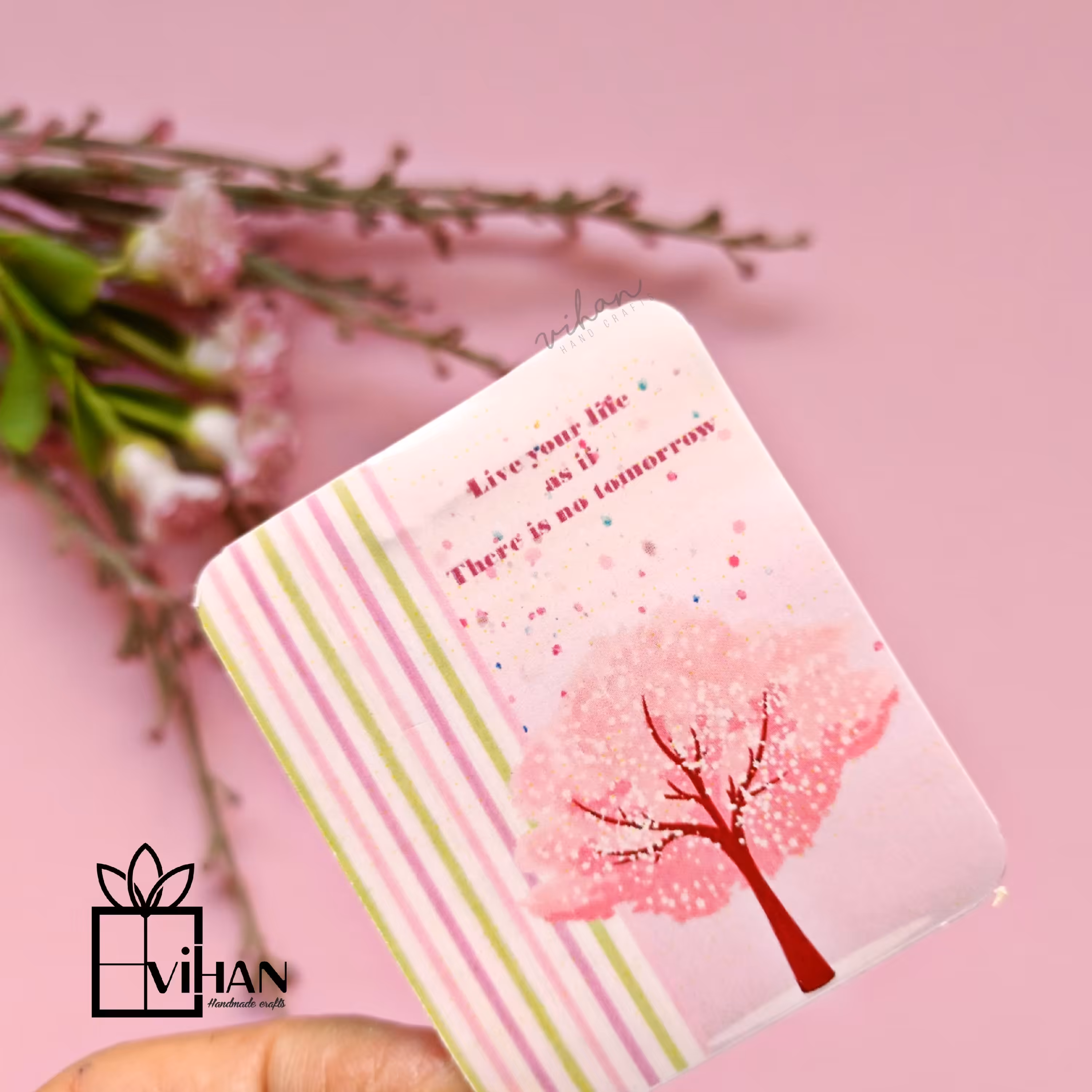 برچسب مستطیلی دور گرد تزئینی با جملات انگیزشی بسته 10 تا ئی 5