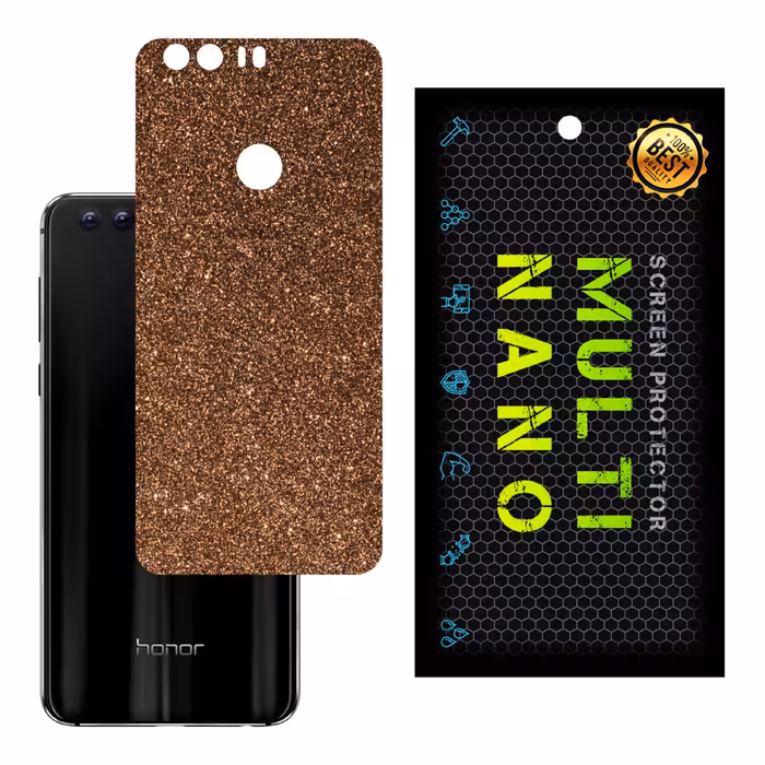 برچسب پوششی MultiNano مدل X-G1F-Bronze برای پشت موبایل هوآوی Honor 8