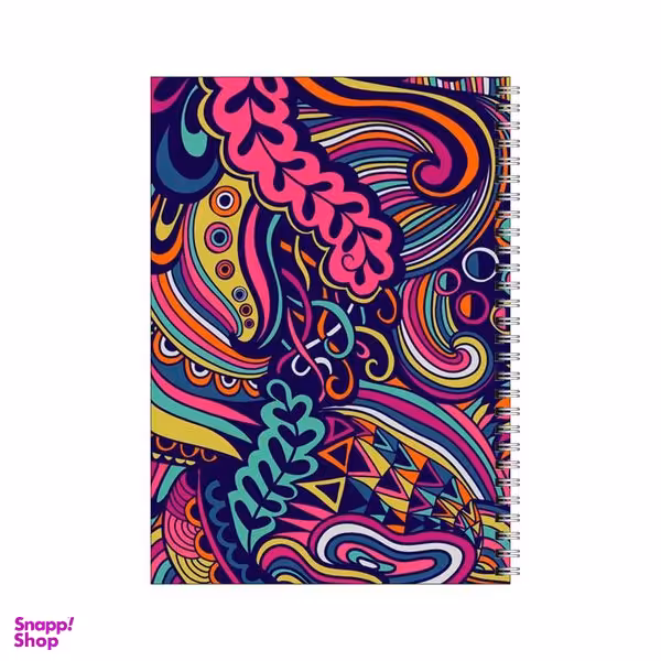 دفتر مشق 50 برگ بامبیلیپ طرح پترن رنگی رنگی کد 8196126