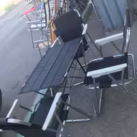 صندلی مسافرتی تاشو هفت فنره همراه با میز