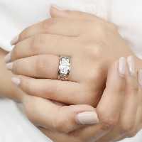 حلقه نقره زنانه کد 5314