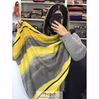 اطلاعات ، قیمت و خرید شال نخی بهاره و تابستانه منگوله دار کد A59