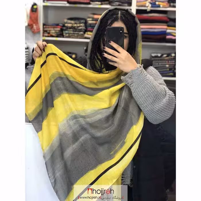 اطلاعات ، قیمت و خرید شال نخی بهاره و تابستانه منگوله دار کد A59