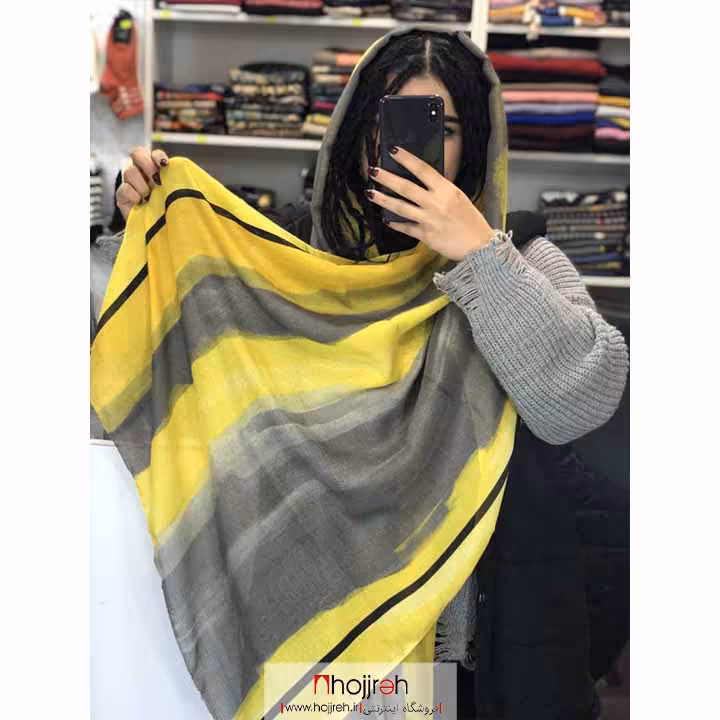 اطلاعات ، قیمت و خرید شال نخی بهاره و تابستانه منگوله دار کد A59