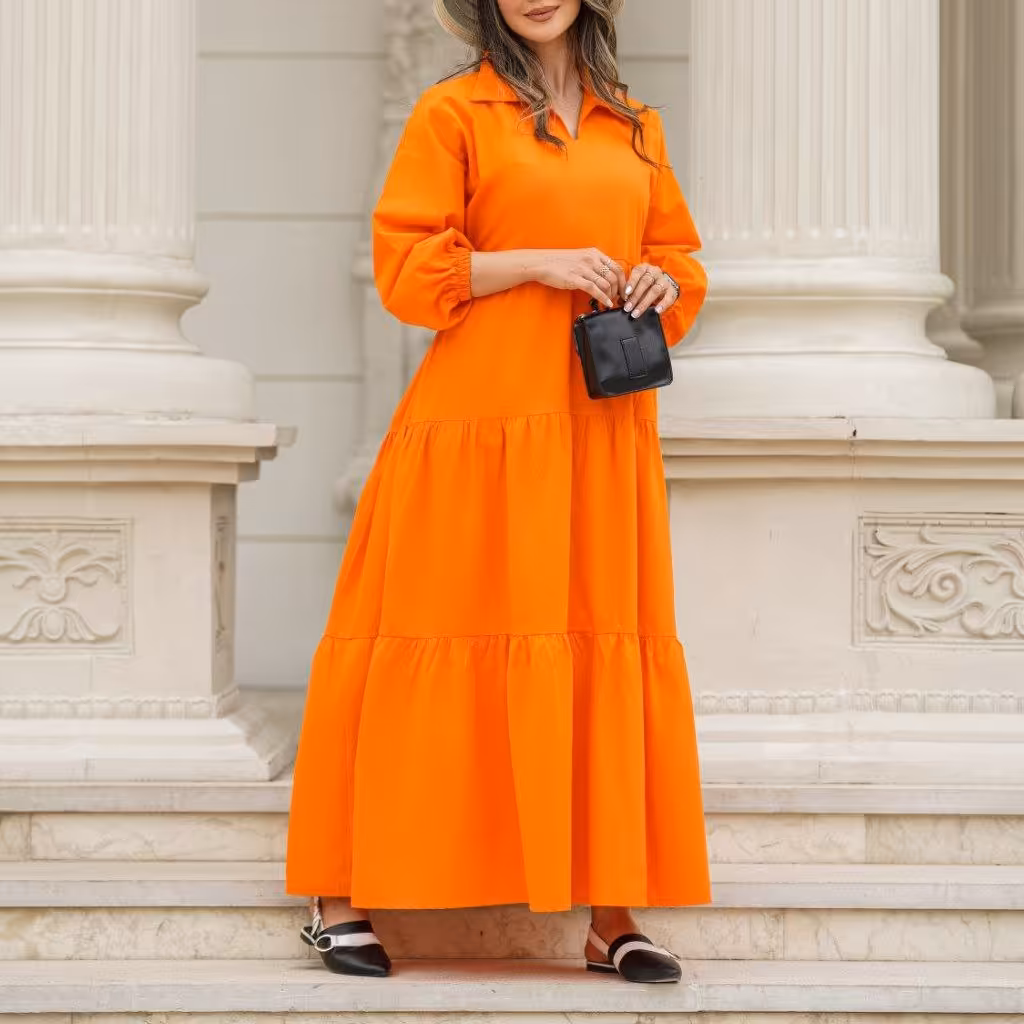 پیراهن مانتویی رنگبندی جذاب لینن نخی  فری از 36 تا 44 قد 130 کیفیت تضمینی 