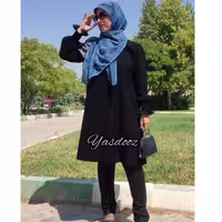 مانتو مشکی نجلا