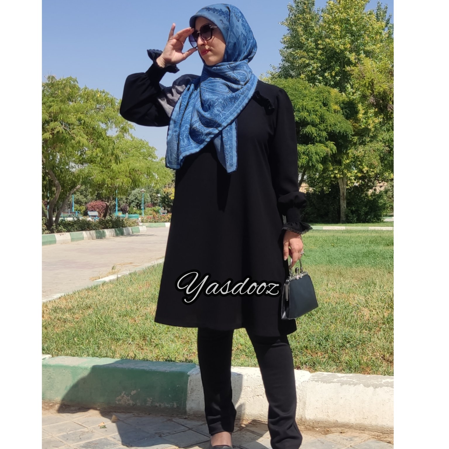 مانتو مشکی نجلا