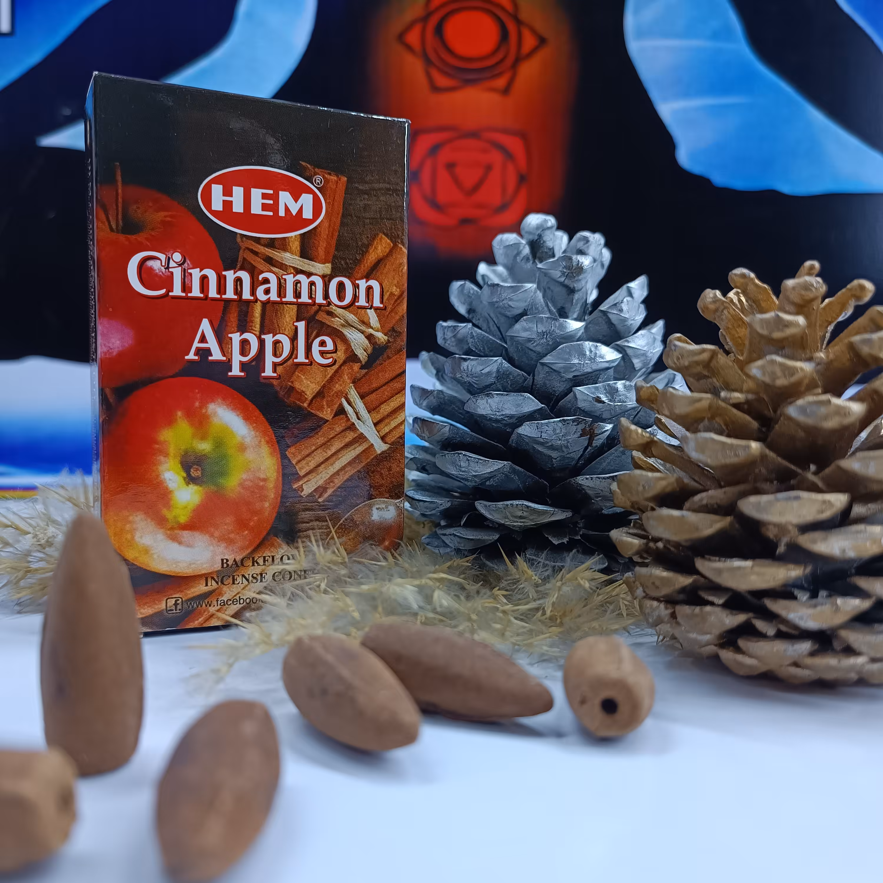 عود مخروطی خوشبو HEM سیب دارچین