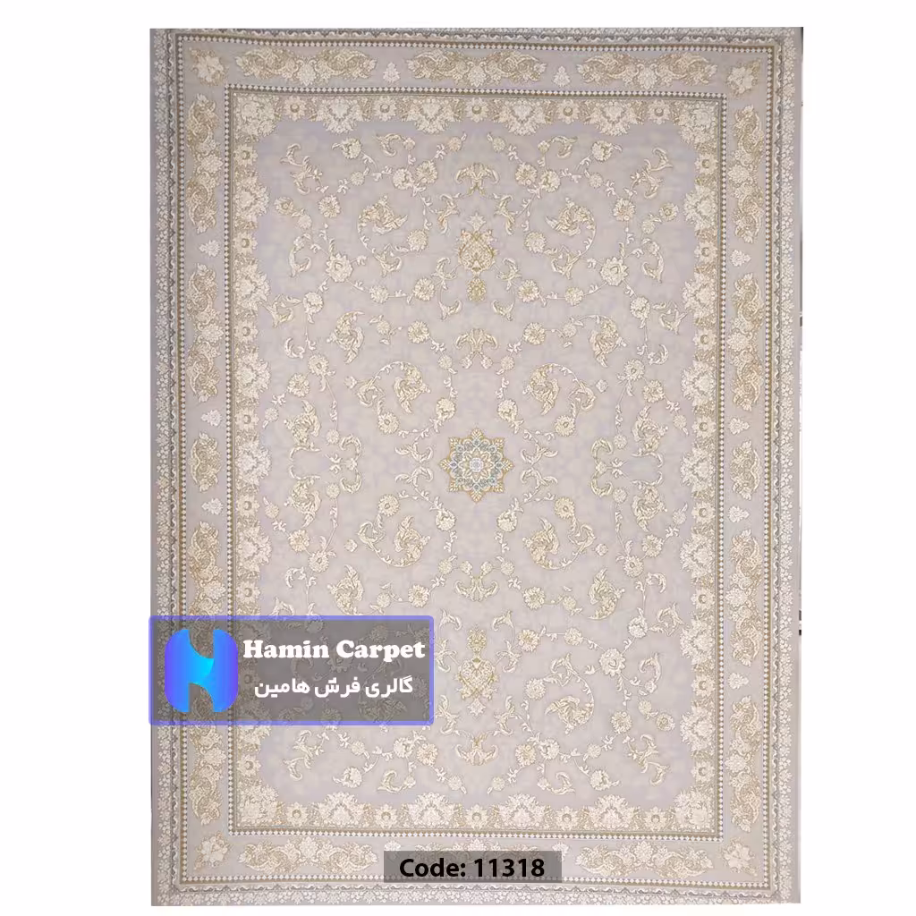 فرش 6 متری 1200 شانه تراکم 3600  نخ اکلریک گل برجسته کد AR11318