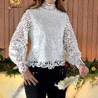 شومیز مجلسی گیپور ماه پسند