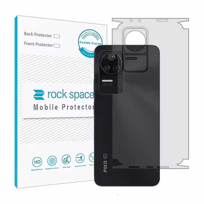 گلس محافظ پشت گوشی شیائومی Redmi K50 Pro مدل نانو هیدروژل شفاف برند راک اسپیس کد 23877M