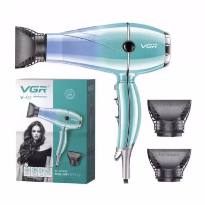 سشوار حرفه ای اورجینال 2400 وات وی جی آر VGR مدل V-452