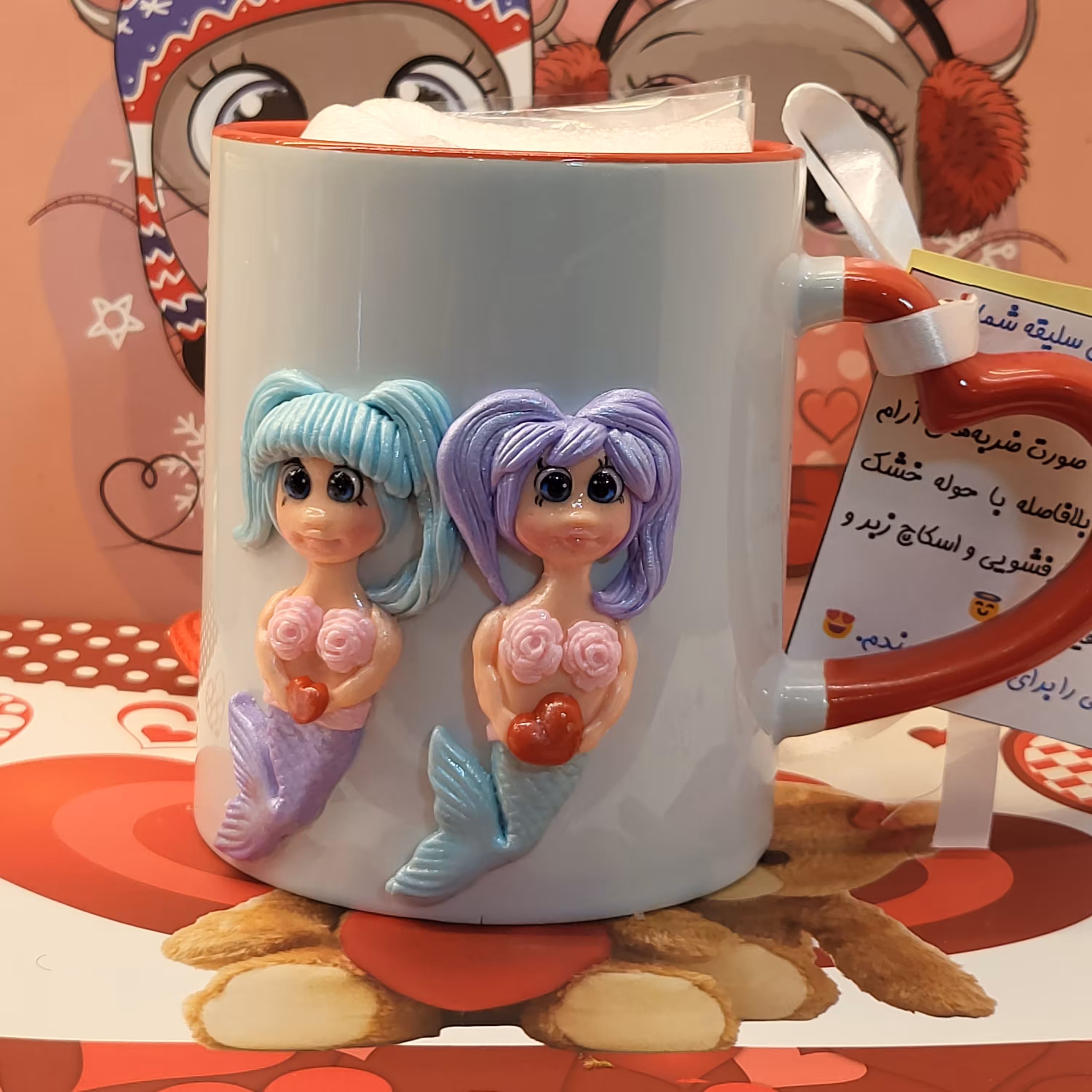 ماگ عروسکی (دوطرفه) کد07