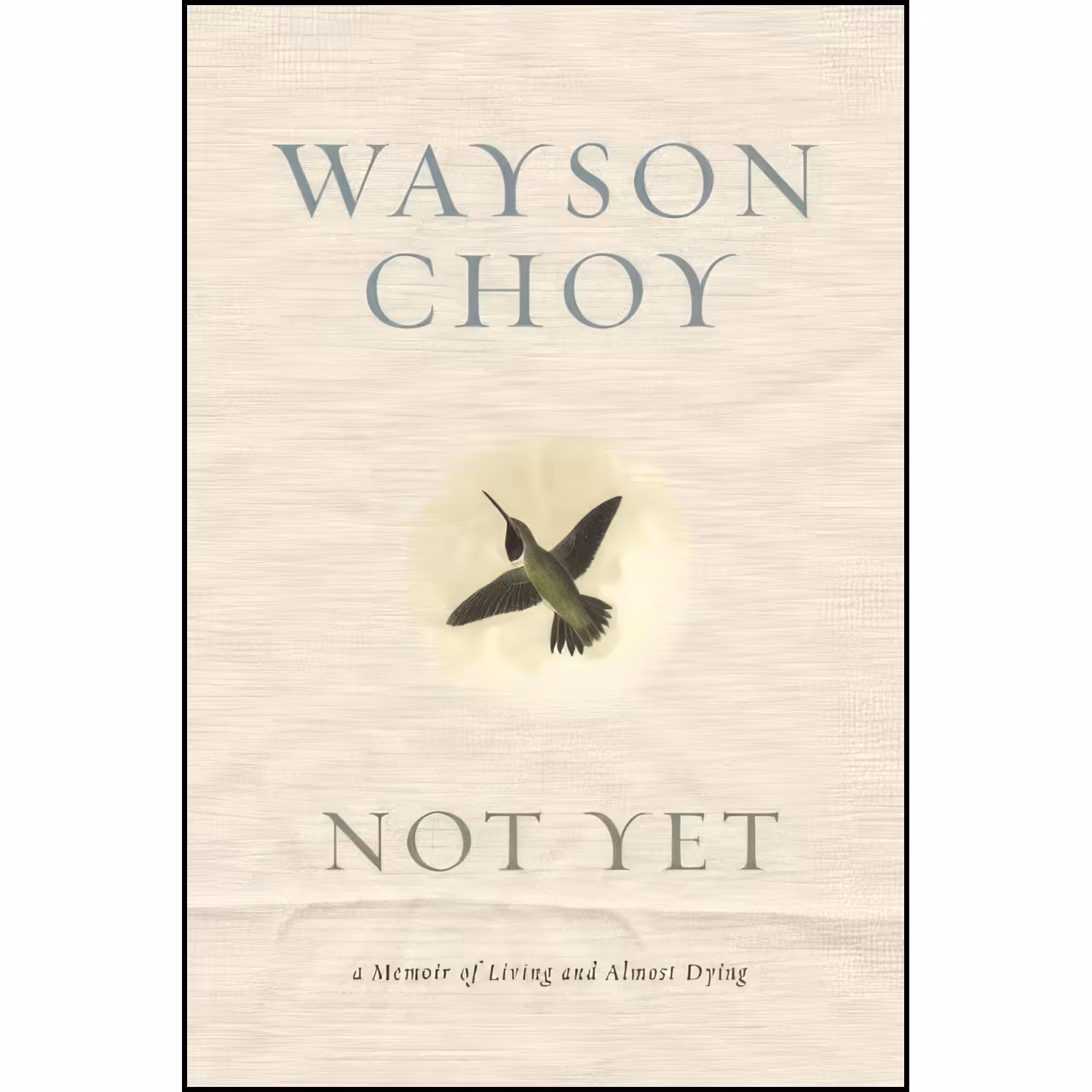 کتاب زبان اصلی Not Yet اثر Wayson Choy