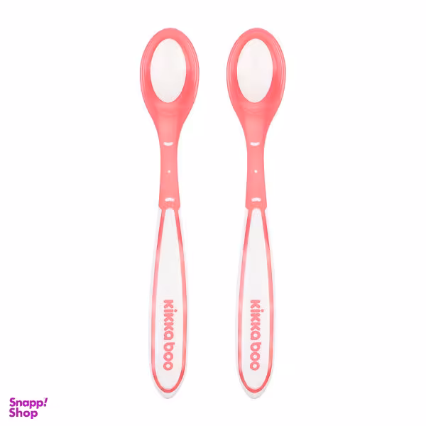 قاشق حرارتی نوزادی کیکابو مدل BOO بسته ۲ عددی