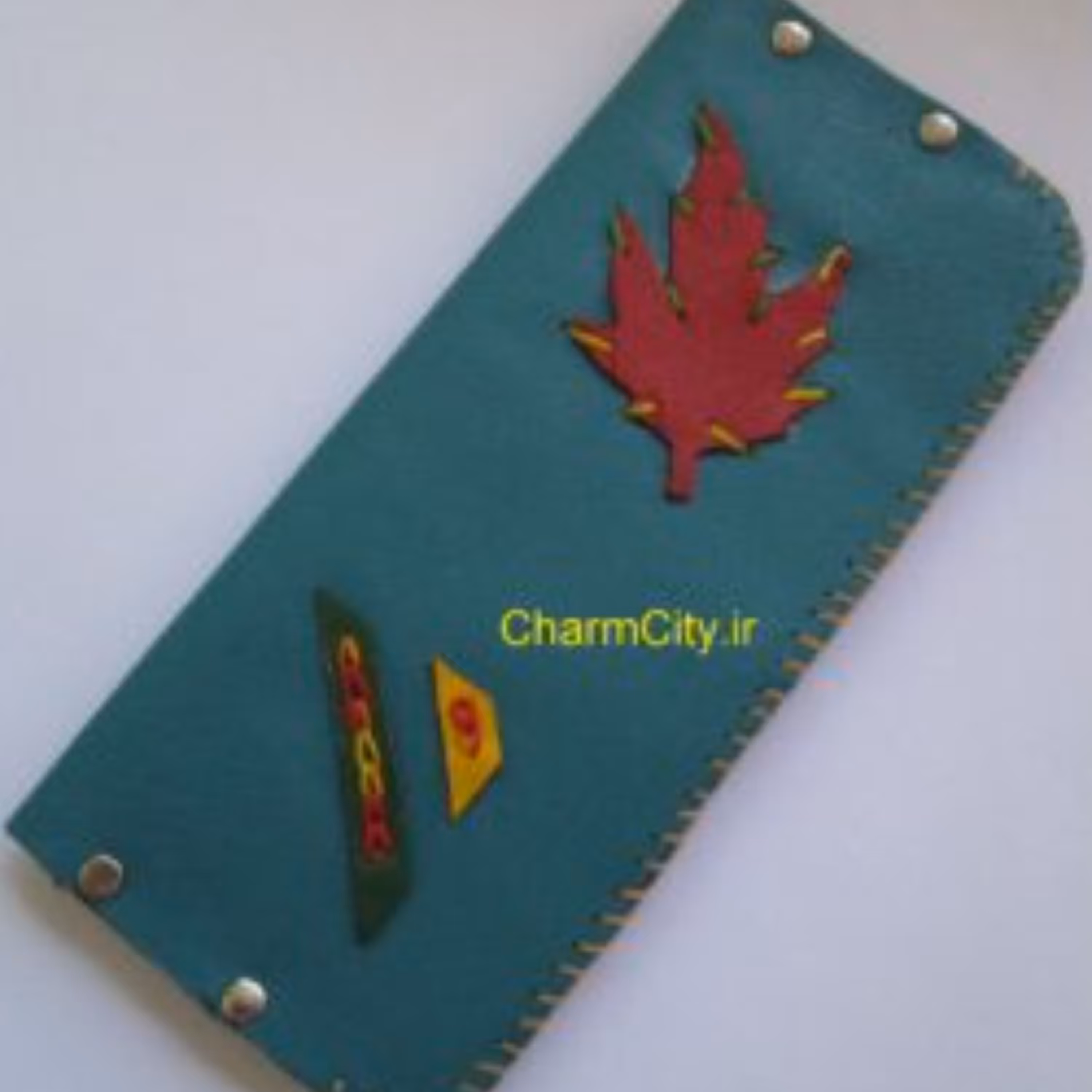کیف پول  وجاکارتی چرم اصل آبی