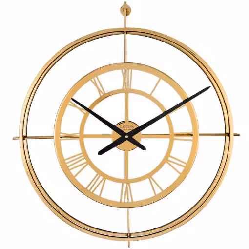 ساعت دیواری فلزی مدل HEINRICH کد M-18022 رنگ SILVER و ANTIQUE