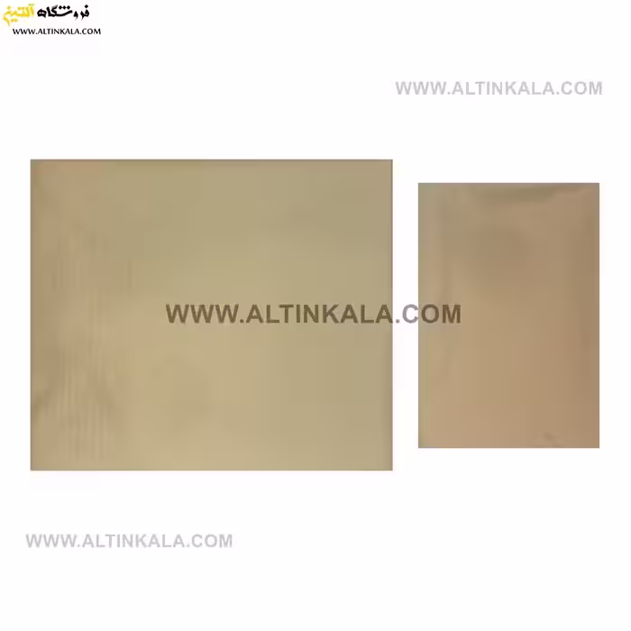 سرویس ملحفه کشدوز یکنفره دوتکه 90×200 ساده رنگ کرم