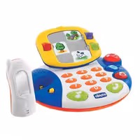 اسباب بازی چیکو اصل تلفن بیسیم  مانیتور دار موزیکال اموزشی و یادگیری Chicco