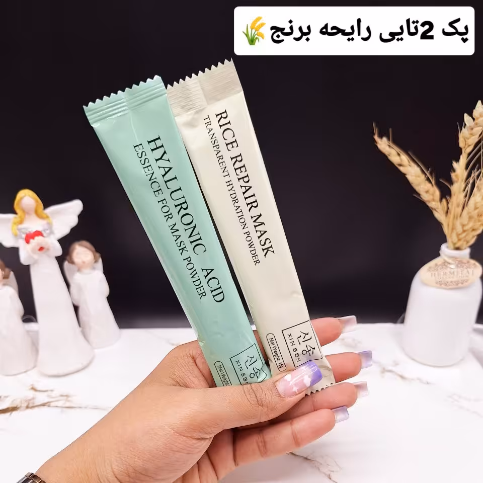 ماسک هیدروژلی ساشه ای ترمیم کننده پوست، برنج