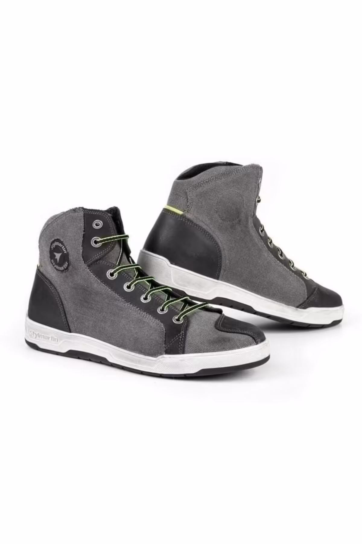 کفش و بوت موتورسیکلت مشکی مردانه STYLMARTIN SUNSET EVO SNEAKERS موتور سیکلت تابستانی کوتاه خاکستری Stylmartin