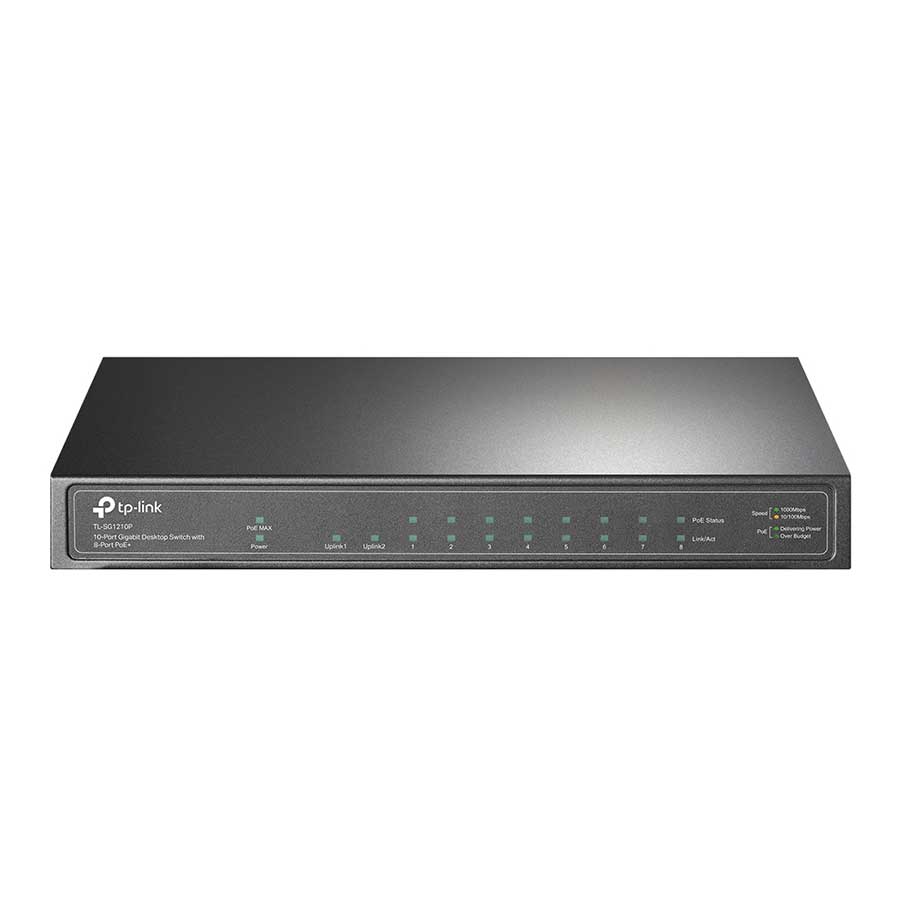 قیمت و خرید سوئیچ گیگابیت 10 پورت تی پی لینک مدل TL-SG1210P | یاس ارتباط