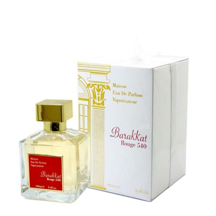 ادو پرفیوم زنانه و مردانه باکاراد رژ فراگرنس ورد مدل Barakkat Rouge 540 حجم 100 میلی لیتر