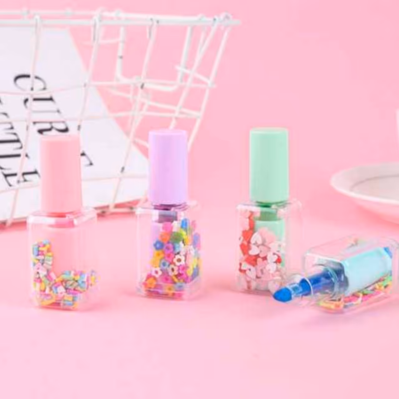 ماژیک هایلایت (علامت گذار ) مدل لاک بسته 4 عددی (رنگ جور)