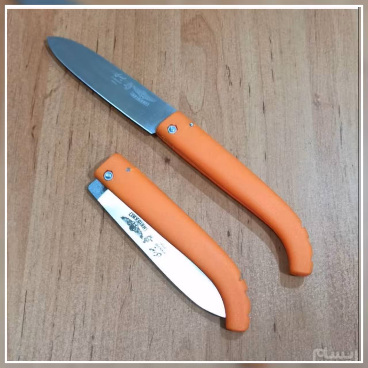 چاقو چوبانی تاشو متوسط دسته پلاستیکی