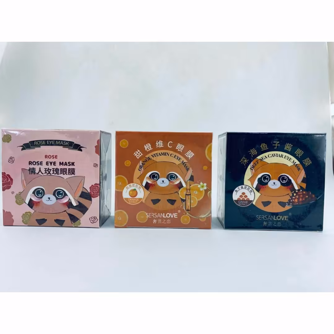 پچ زیر چشم کاسه ای  رنگی طرح راکون سرسان لاو 