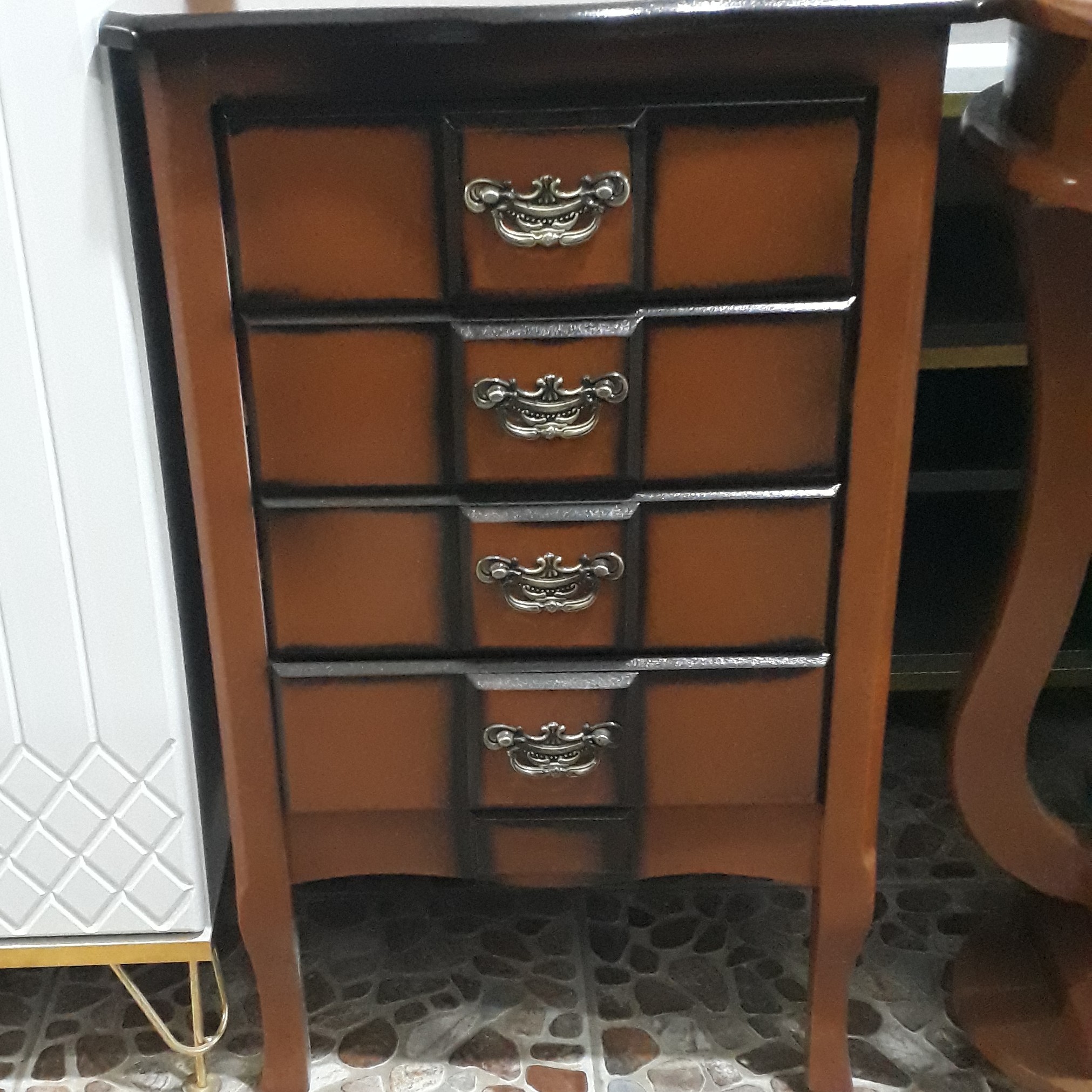 میز تلفن تمام چوب
