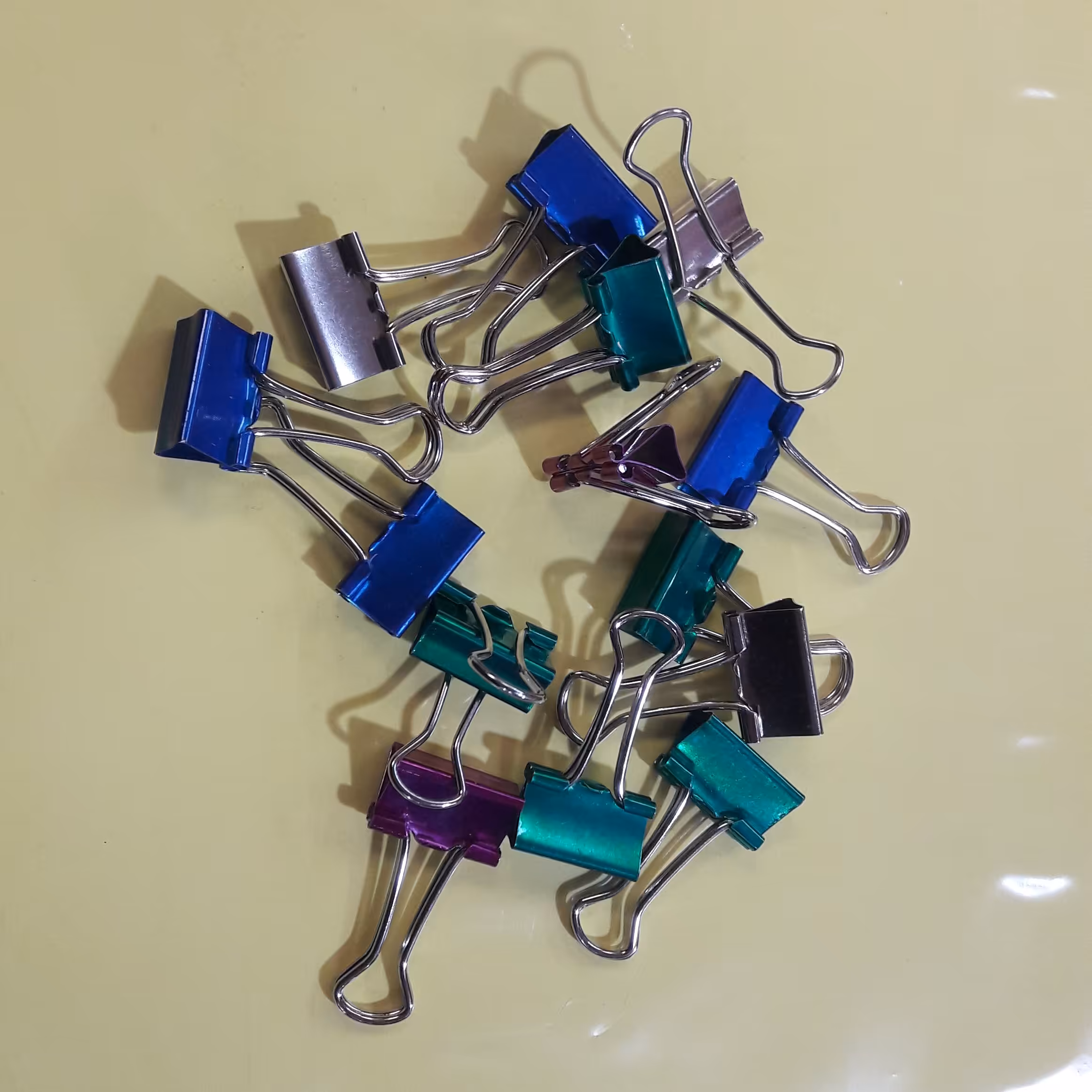 گیره دوبل رنگی سایز 19 میلی متر