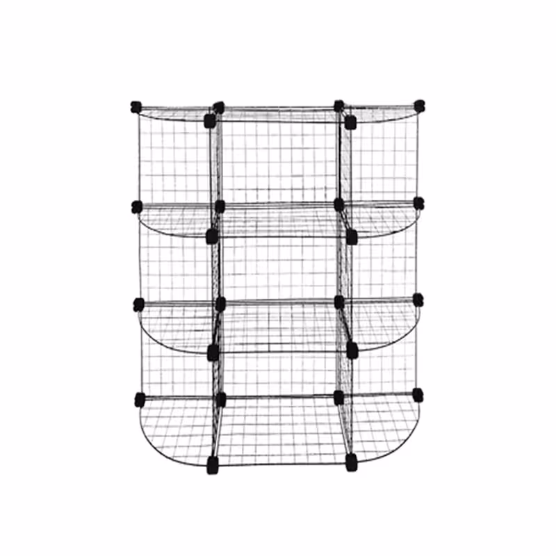 ست قفسه مشبک مدل دو طرف هلالی سه طبقه سایز 32x32(ارسال پس کرایه و به عهده مشتری)