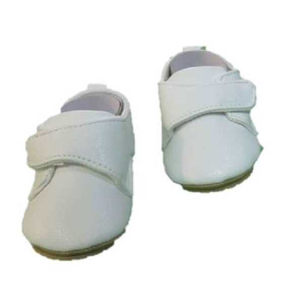 پاپوش نوزادی پسرانه کد 343 رنگ سفیدچسبدار