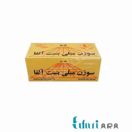 سوزن منگنه بست آلفا کد1205000 سایز 120.8 بسته 5000 عددی