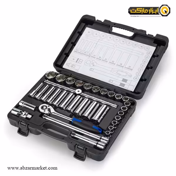 جعبه بکس هاردکس 33 پارچه 1/2 اینچ مدل S12-33PC