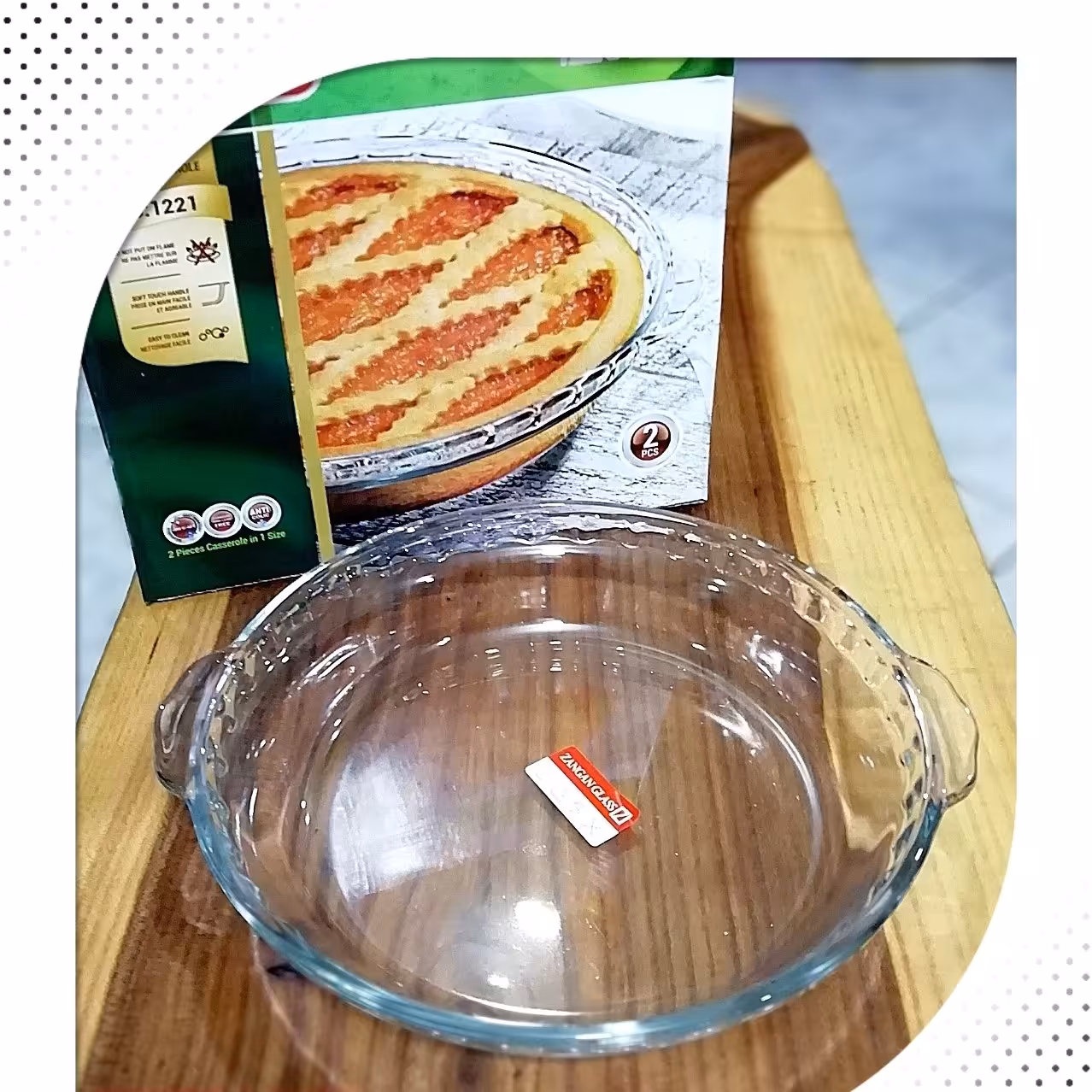 پیتزا خوری گرد بلور زنگان 22 سانت 